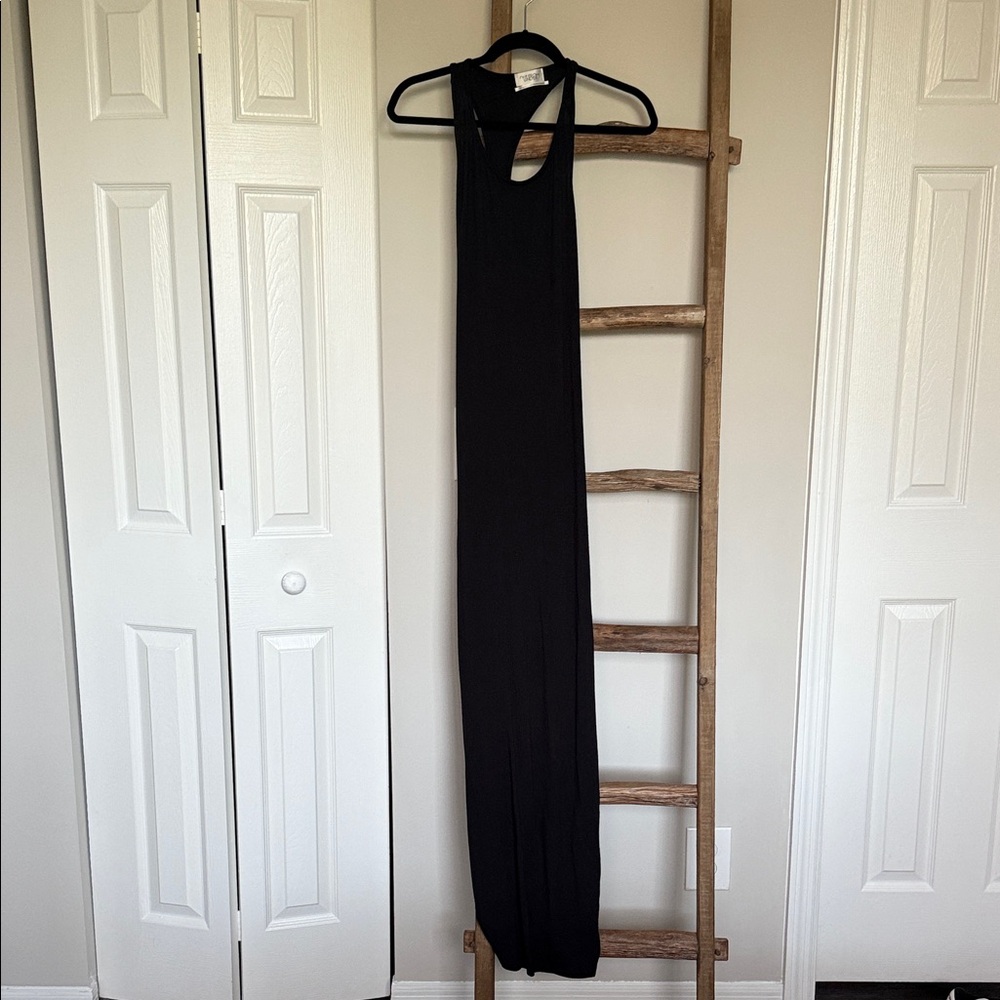 Out From Under Black Sleeveless Maxi Dress with Racerback